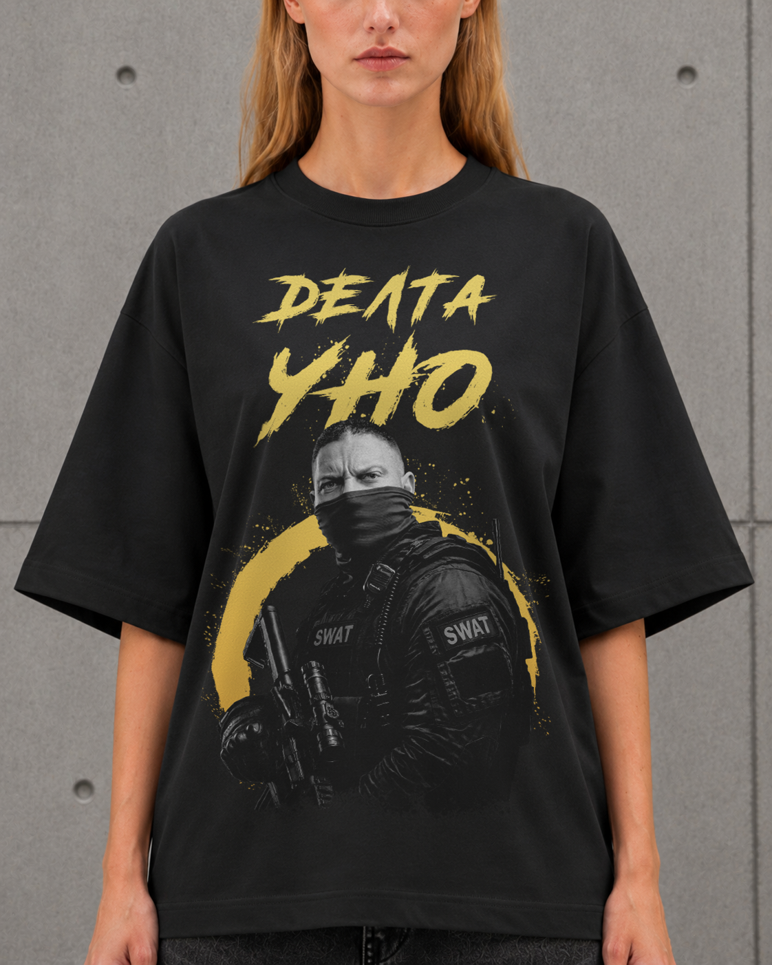 ДЕЛТА УНО Heavy Oversized Тениска - Image 5