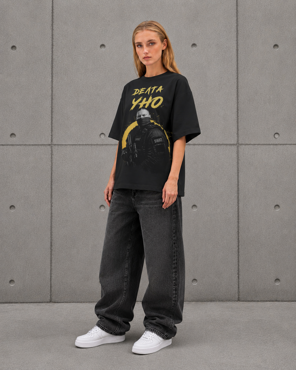 ДЕЛТА УНО Heavy Oversized Тениска - Image 4